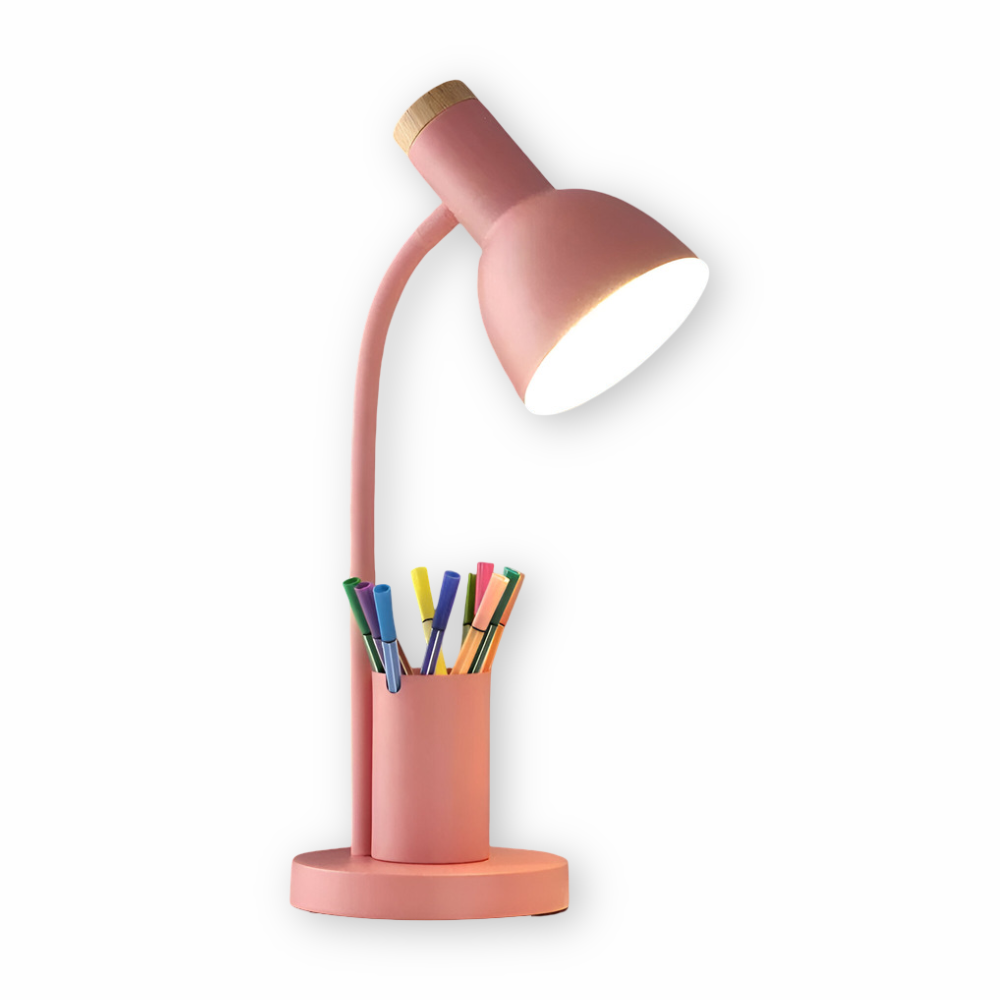 Cressida - Moderne LED-Tischlampe mit praktischem Stiftehalter für stilvolle und funktionale Beleuchtung