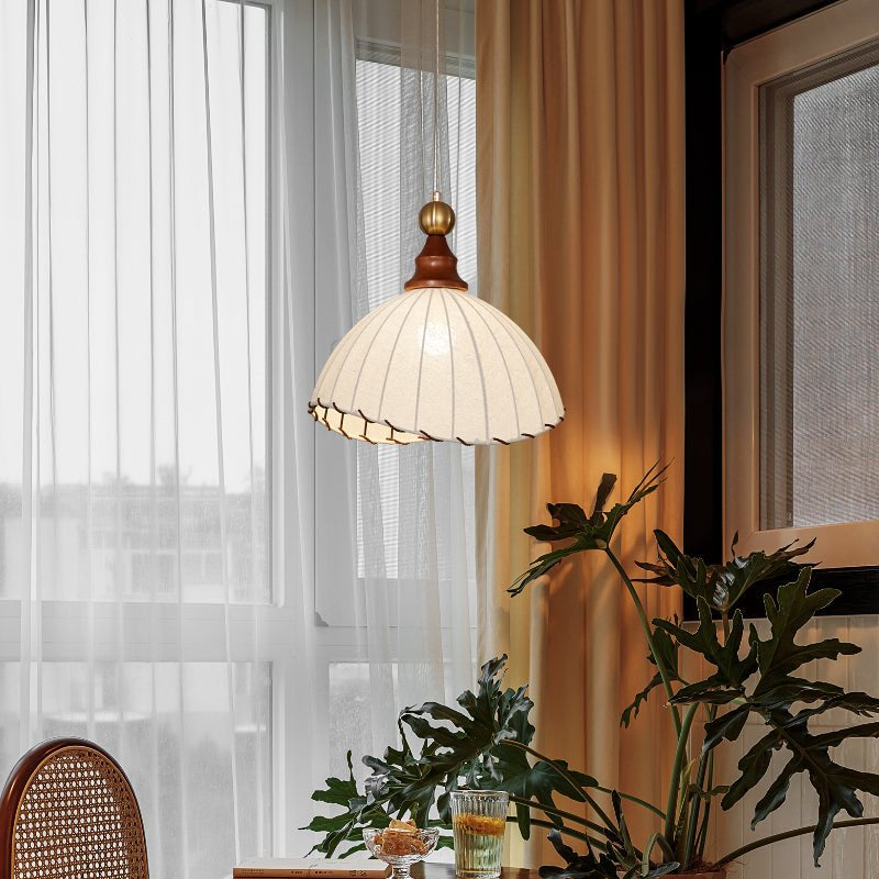 Velona – Schicke und elegante moderne Stoff-Hängeleuchte