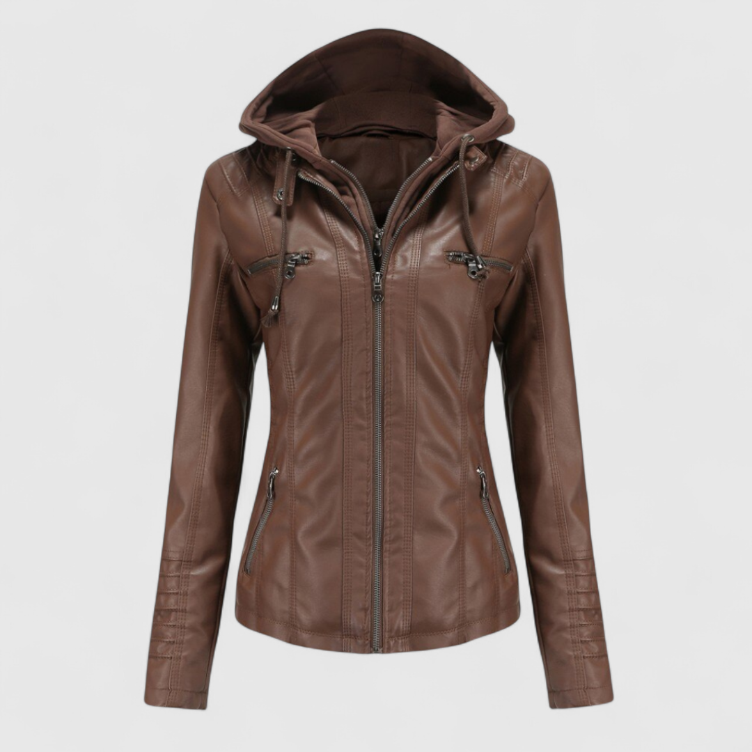 Elegante Damenjacke mit Kapuze