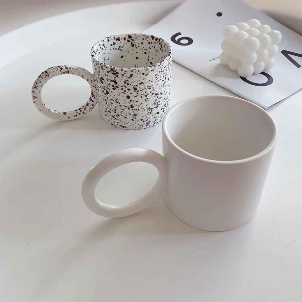 Elegante Kaffeetasse mit Großem Henkel
