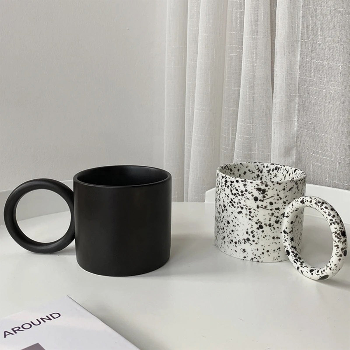 Elegante Kaffeetasse mit Großem Henkel 5