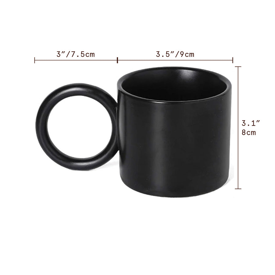 Elegante Kaffeetasse mit Großem Henkel 7