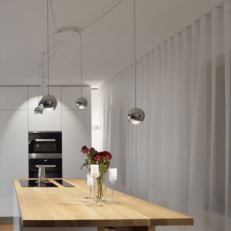 Elegante LED-Hängelampe im Mid-Century Stil 8
