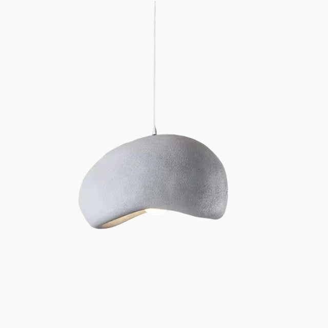 Elegante Pendellampe aus Resin und Metall 9