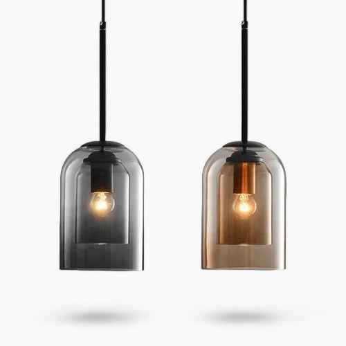 Elegante Pendelleuchte aus Glas