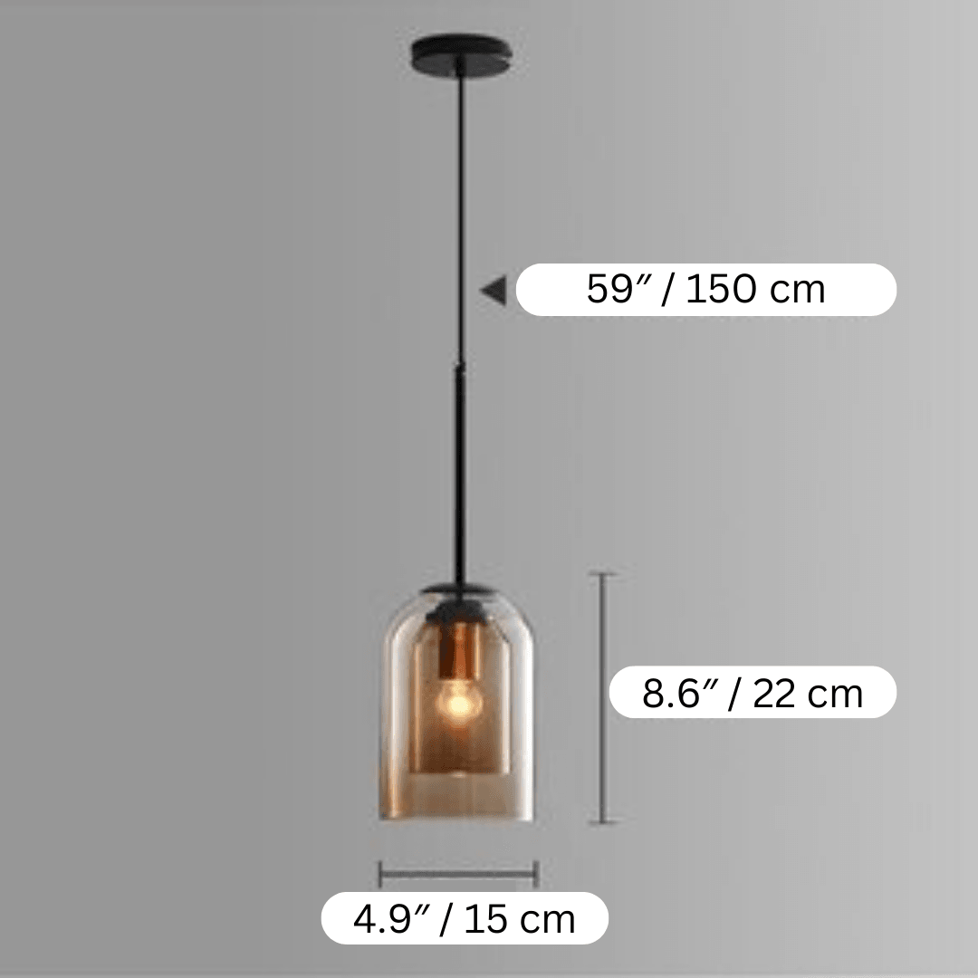 Elegante Pendelleuchte aus Glas 6