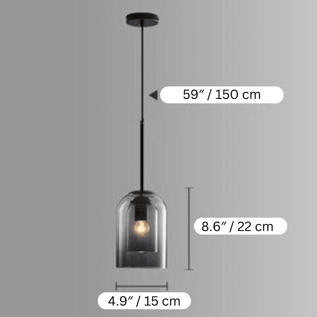 Elegante Pendelleuchte aus Glas 7
