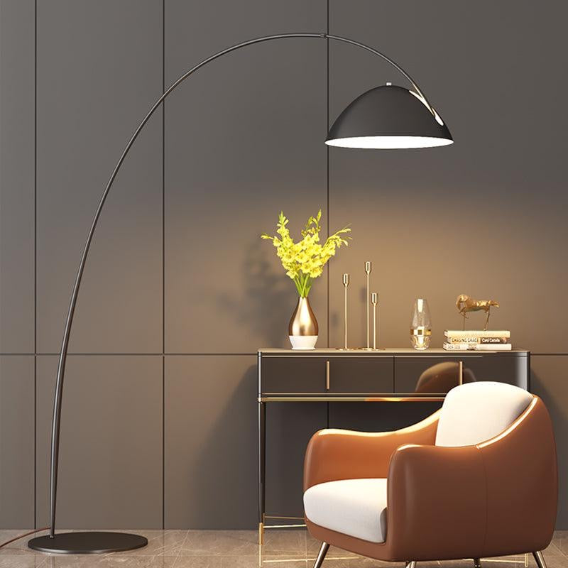Elegante Stehlampe Holz für Wohnzimmer LED 2