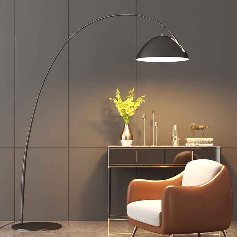 Elegante Stehlampe Holz für Wohnzimmer LED