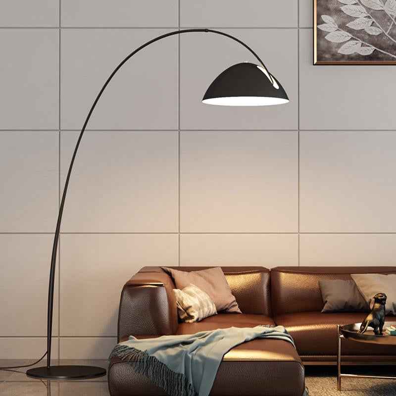 Elegante Stehlampe Holz für Wohnzimmer LED
