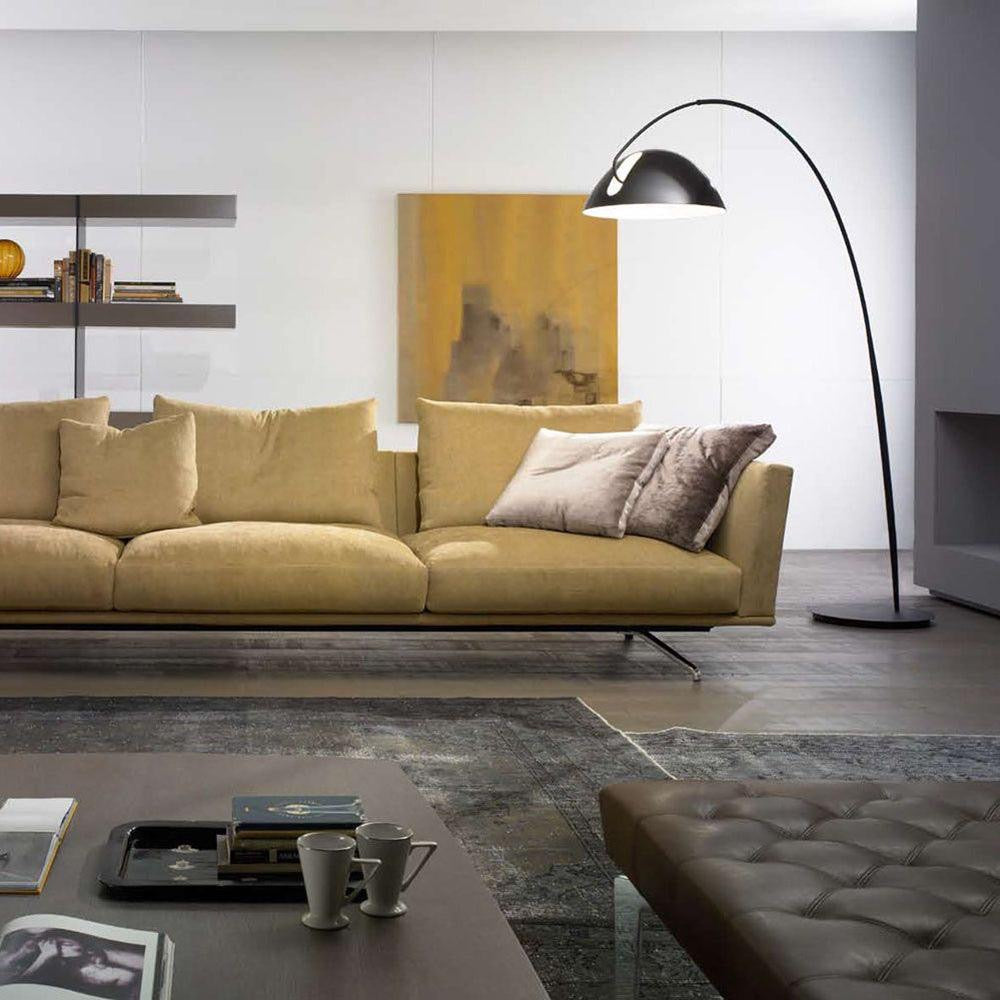 Elegante Stehlampe Holz für Wohnzimmer LED 5