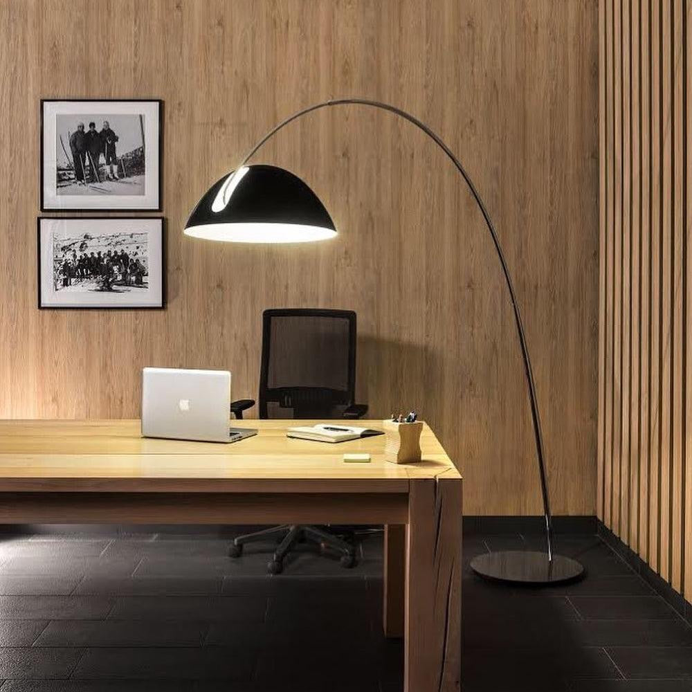 Elegante Stehlampe Holz für Wohnzimmer LED 7