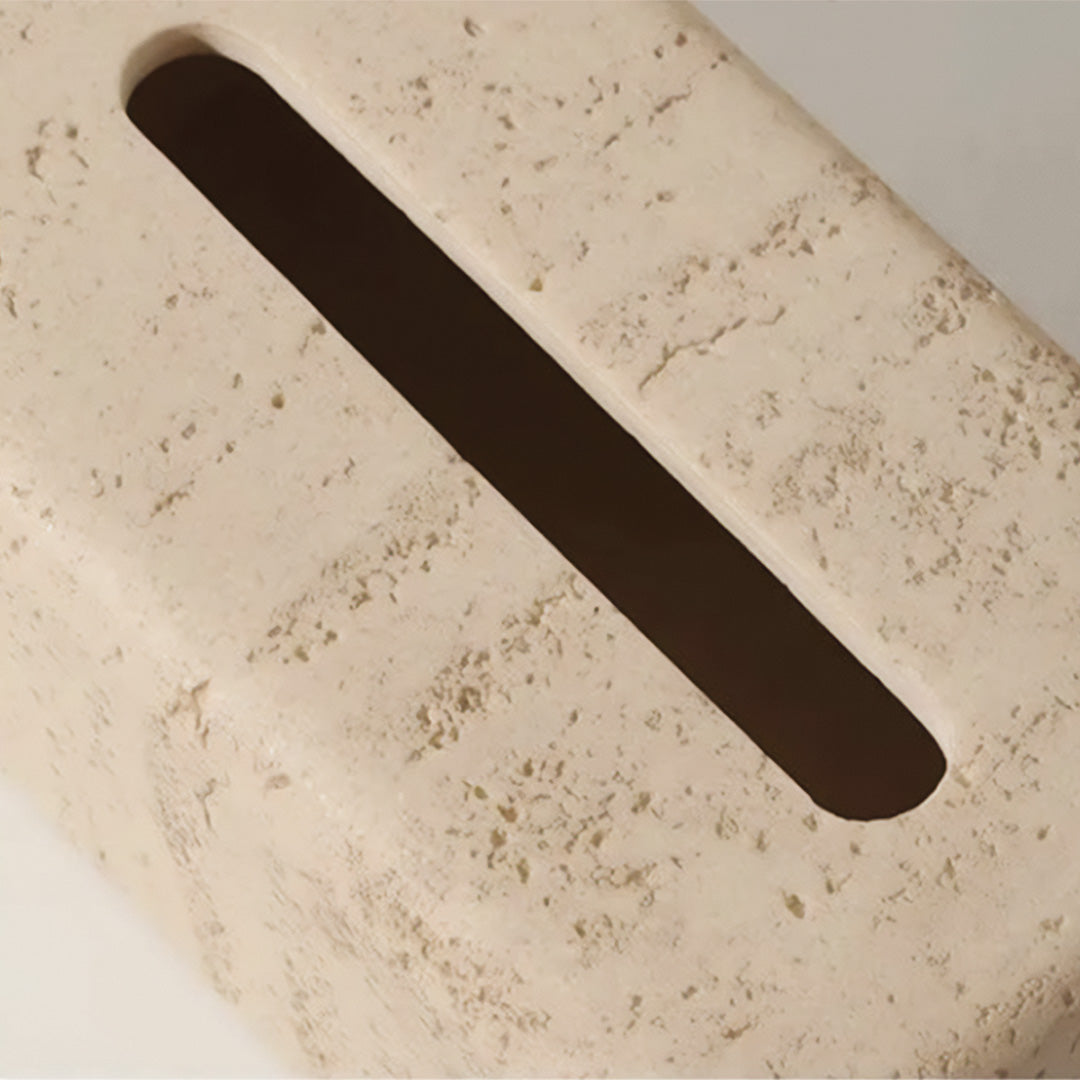 Elegante Taschentuchbox aus Natürlichem Travertin 2