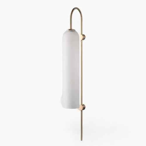 Elegante Wandleuchte in Messing