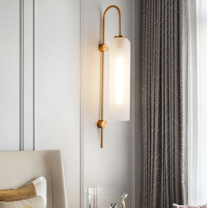 Elegante Wandleuchte in Messing 2