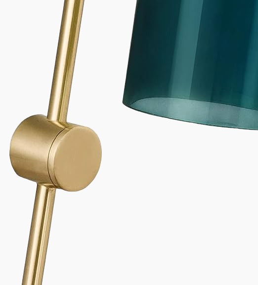 Elegante Wandleuchte in Messing 5