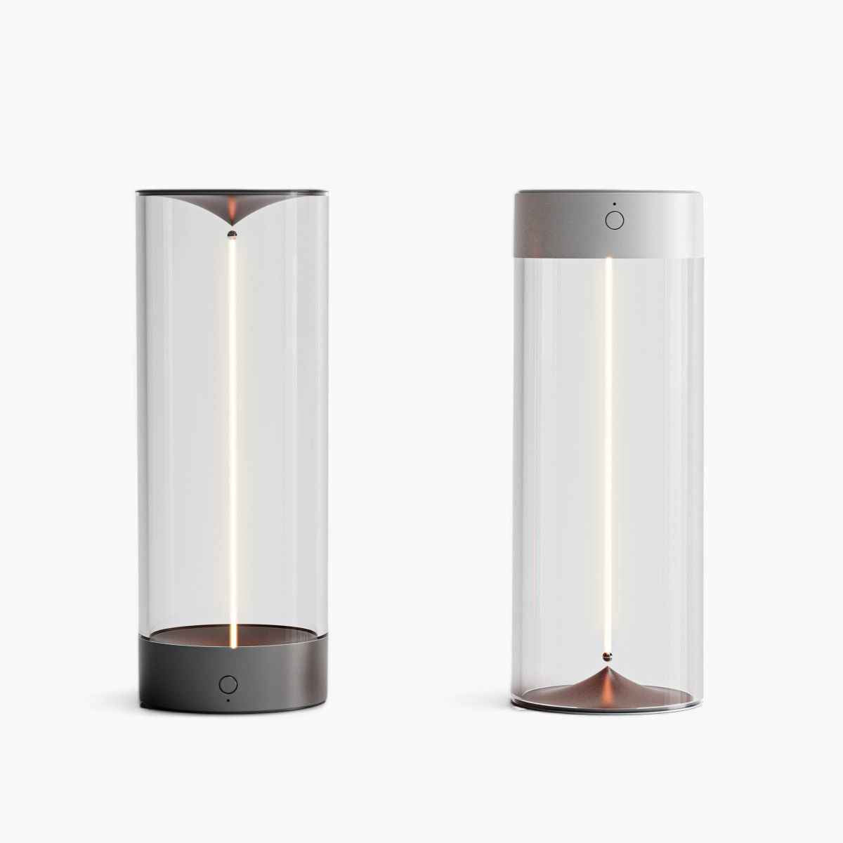 Elegante Zylindrische Lampe mit Magnetlicht