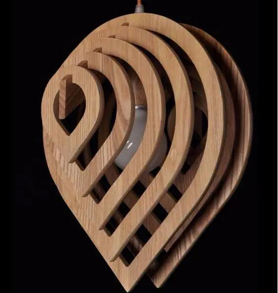 Moderater Holzanhänger - Natürliche Eleganz aus der Lumière-Kollektion