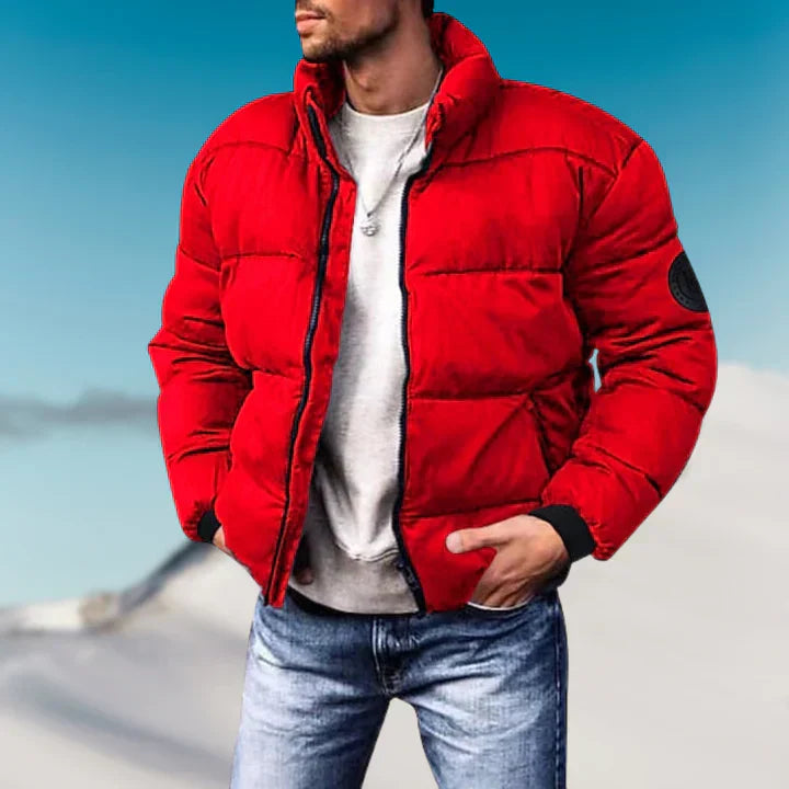 TOVI Herren Modischer Winter-Pufferjacke für Wärme und Komfort