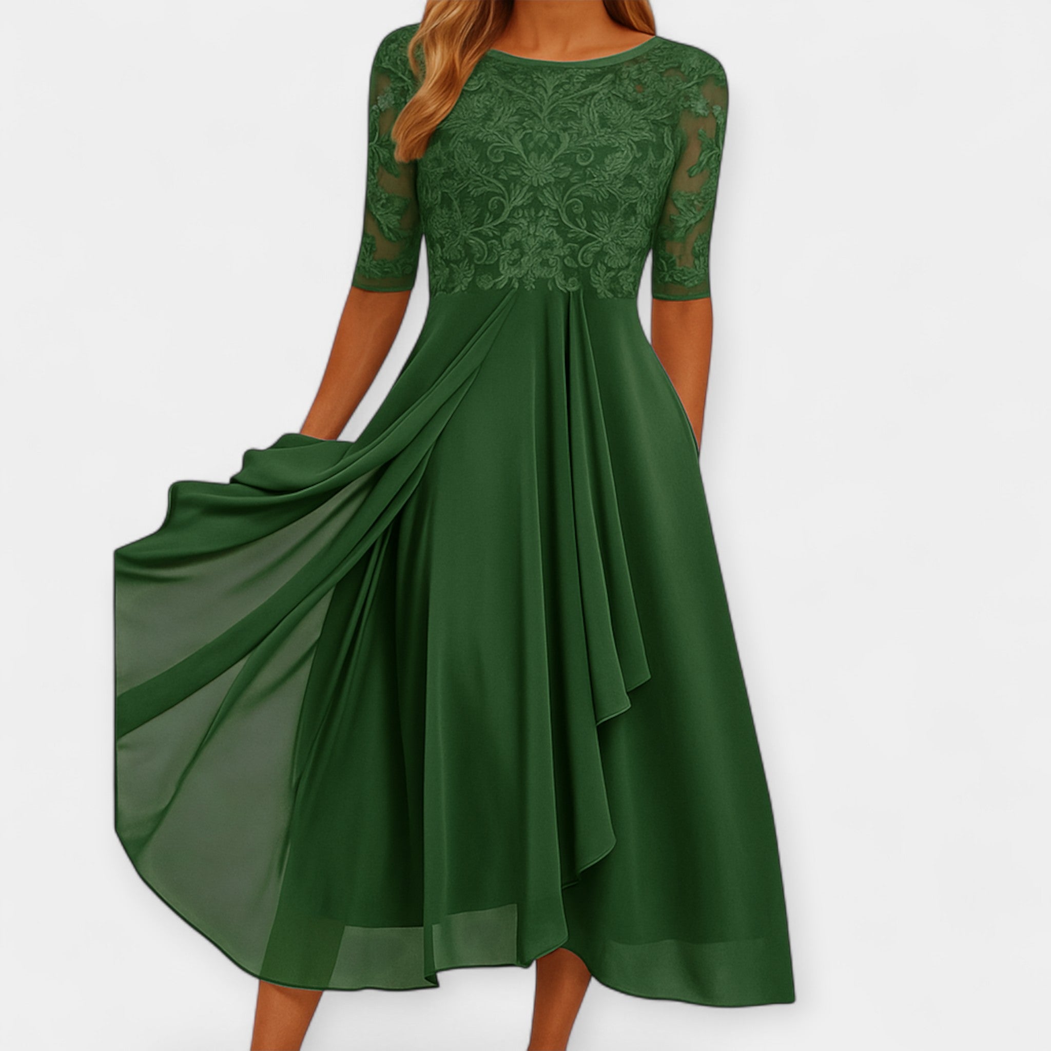 Festliches Damenkleid Midi Elegant