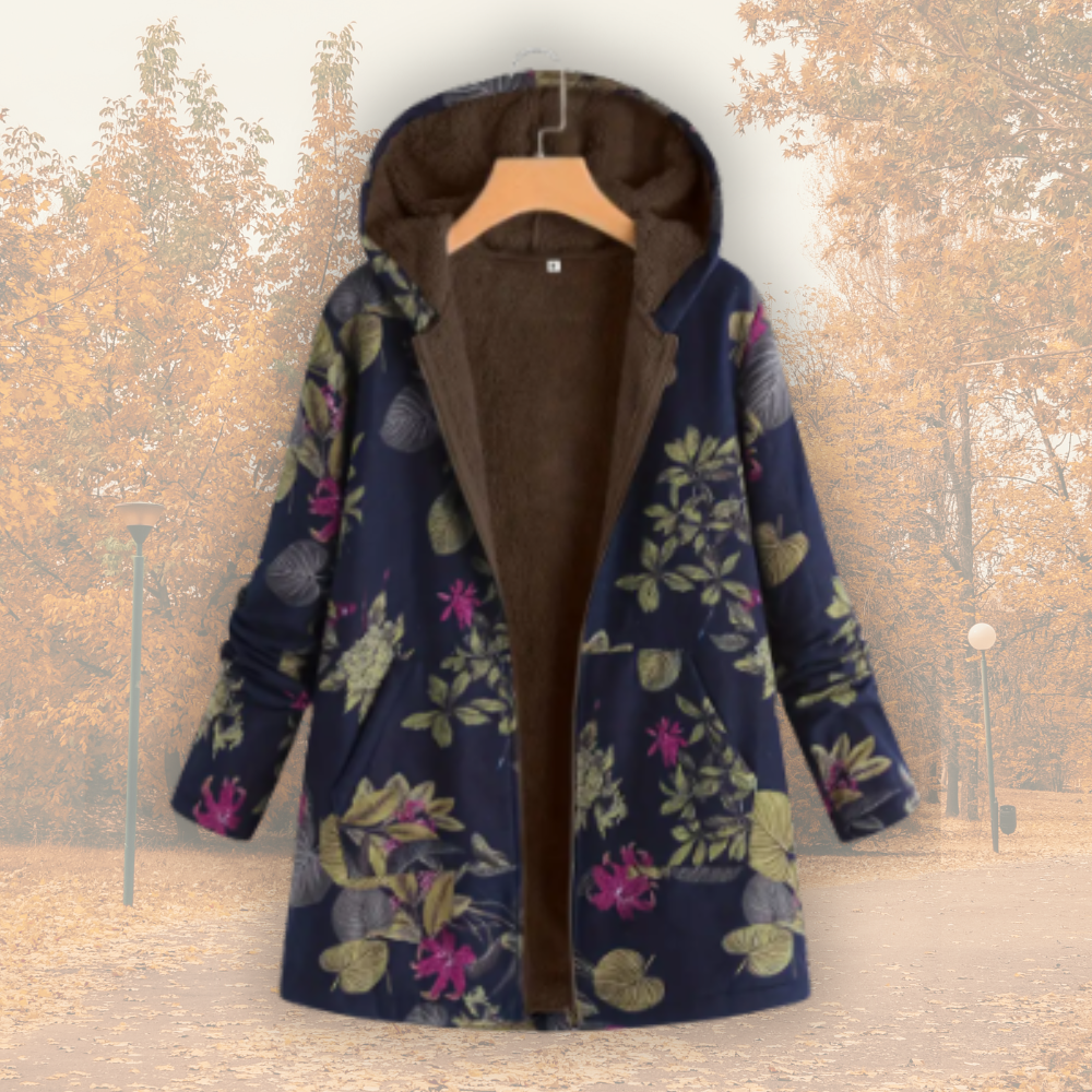 Camellia – ultraleichte Winterjacke mit plüschigem Kunstpelzfutter