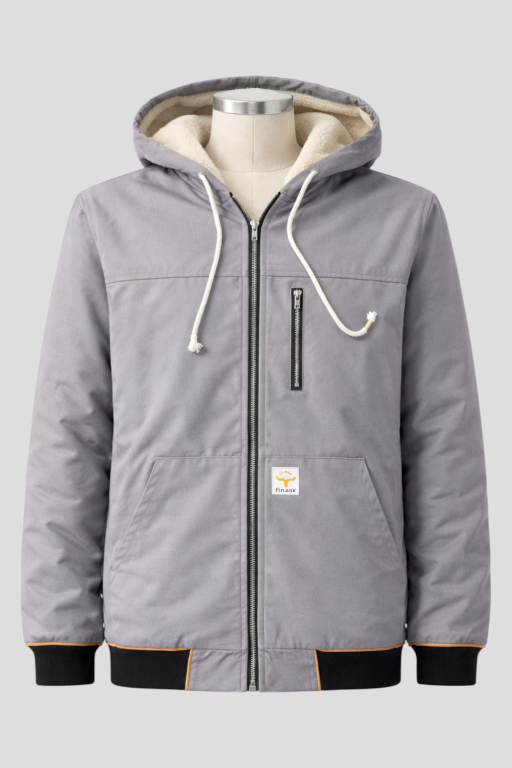 Ultraleichte Thermojacke mit weichem Sherpa-Futter