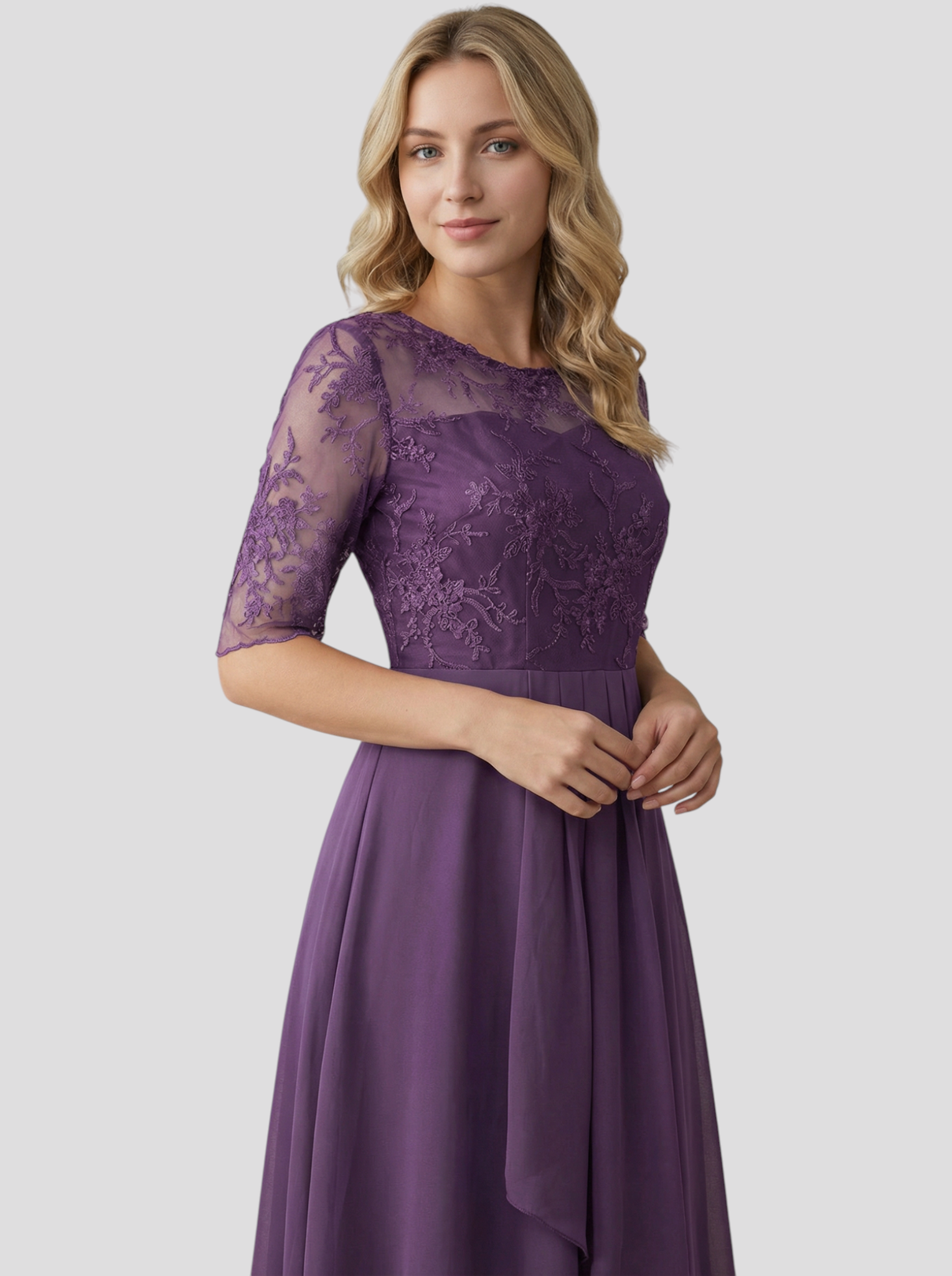 Festliches Damenkleid Midi Elegant