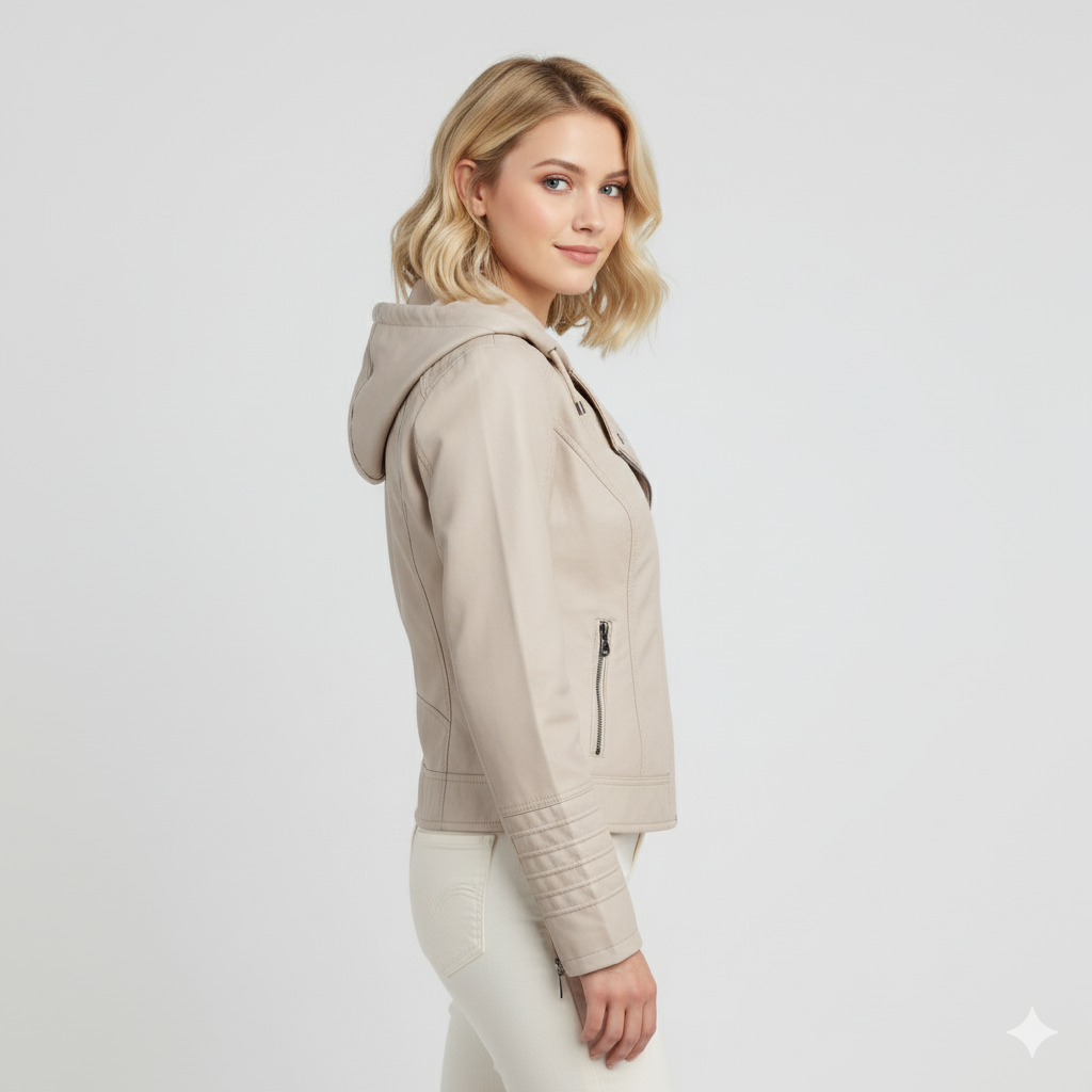 Elegante Damenjacke mit Kapuze