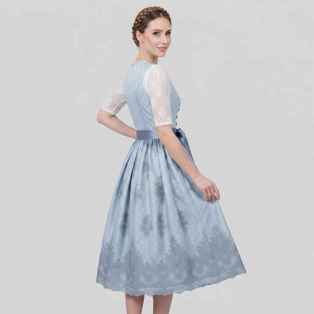 Blaues Dirndlkleid für Damen - Klassisch & Festlich