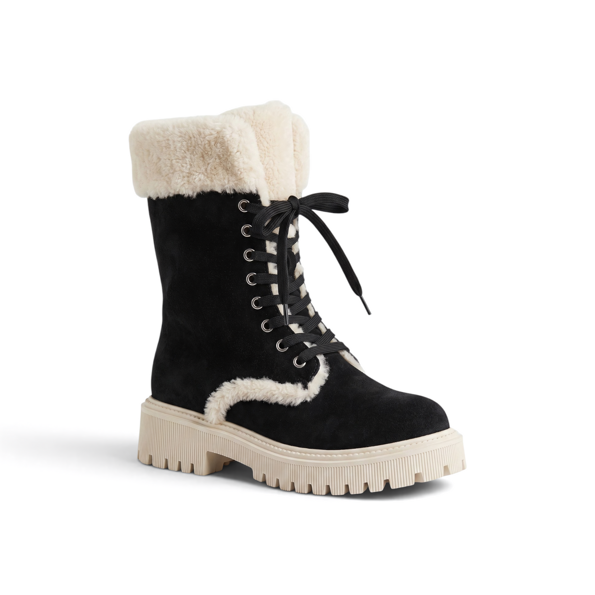 Camille ultra-warm lined fur boots with plush fur