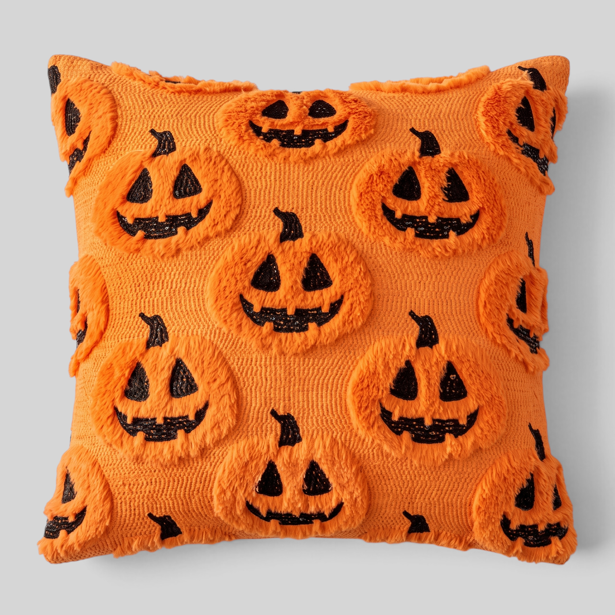 Gifts – Seasonal – Halloween : Halloween Kussenhoes met Geesten- en Pompoenmotief in Orange