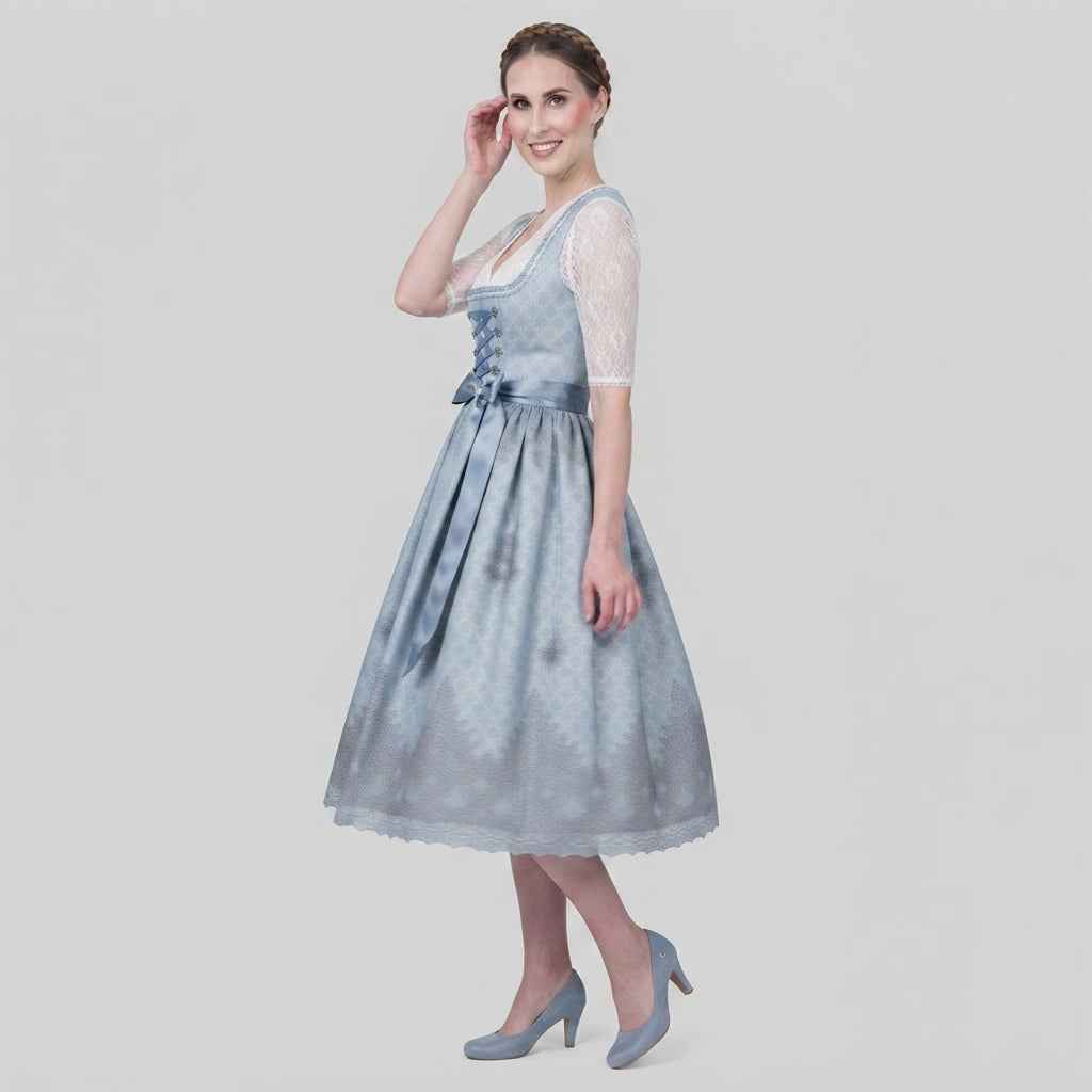 Blaues Dirndlkleid für Damen - Klassisch & Festlich