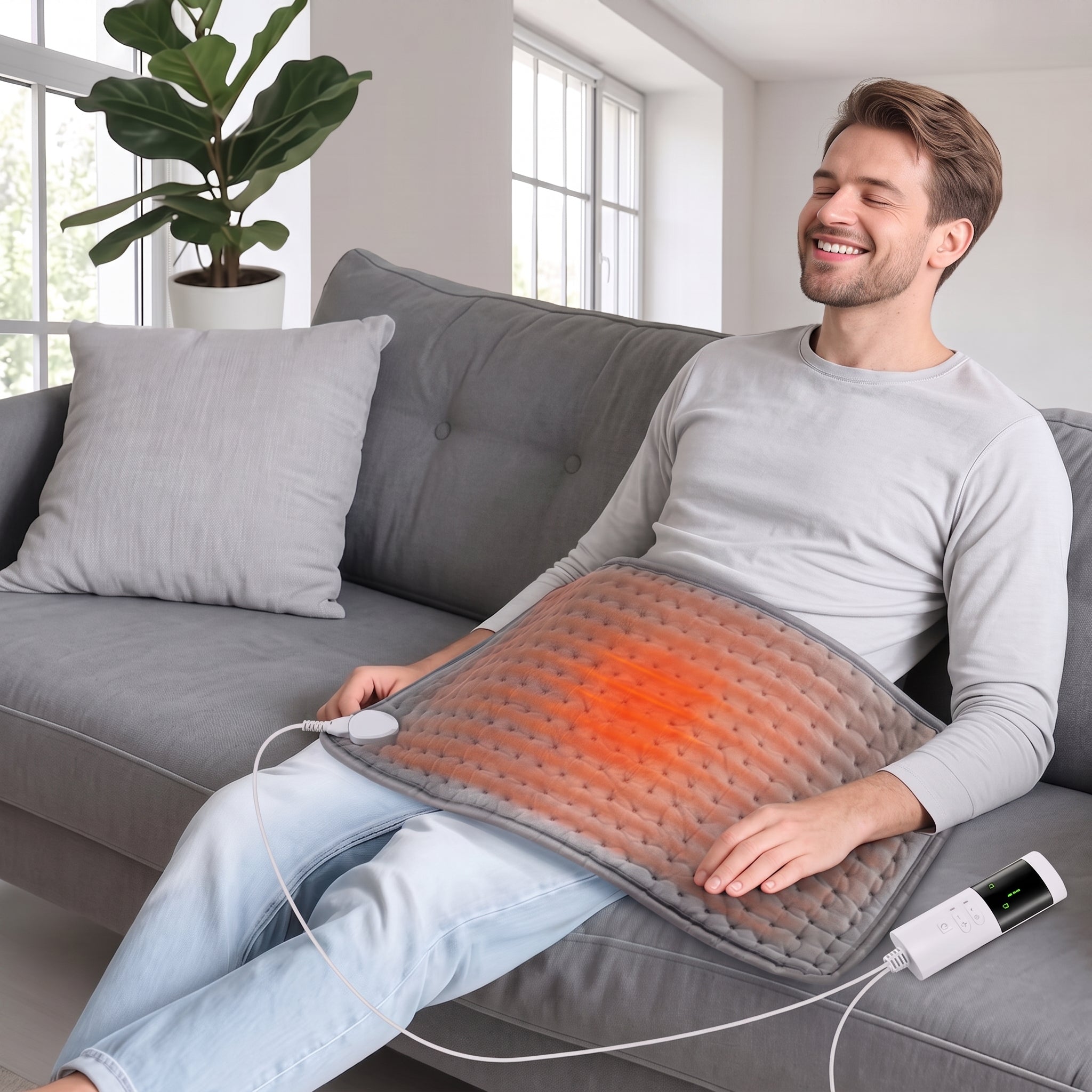 Electronics > Home Appliances > Kitchen Appliances : Elektrisch Warmtekussen met 9 Warmtestanden en Timer – 30 × 60 cm in