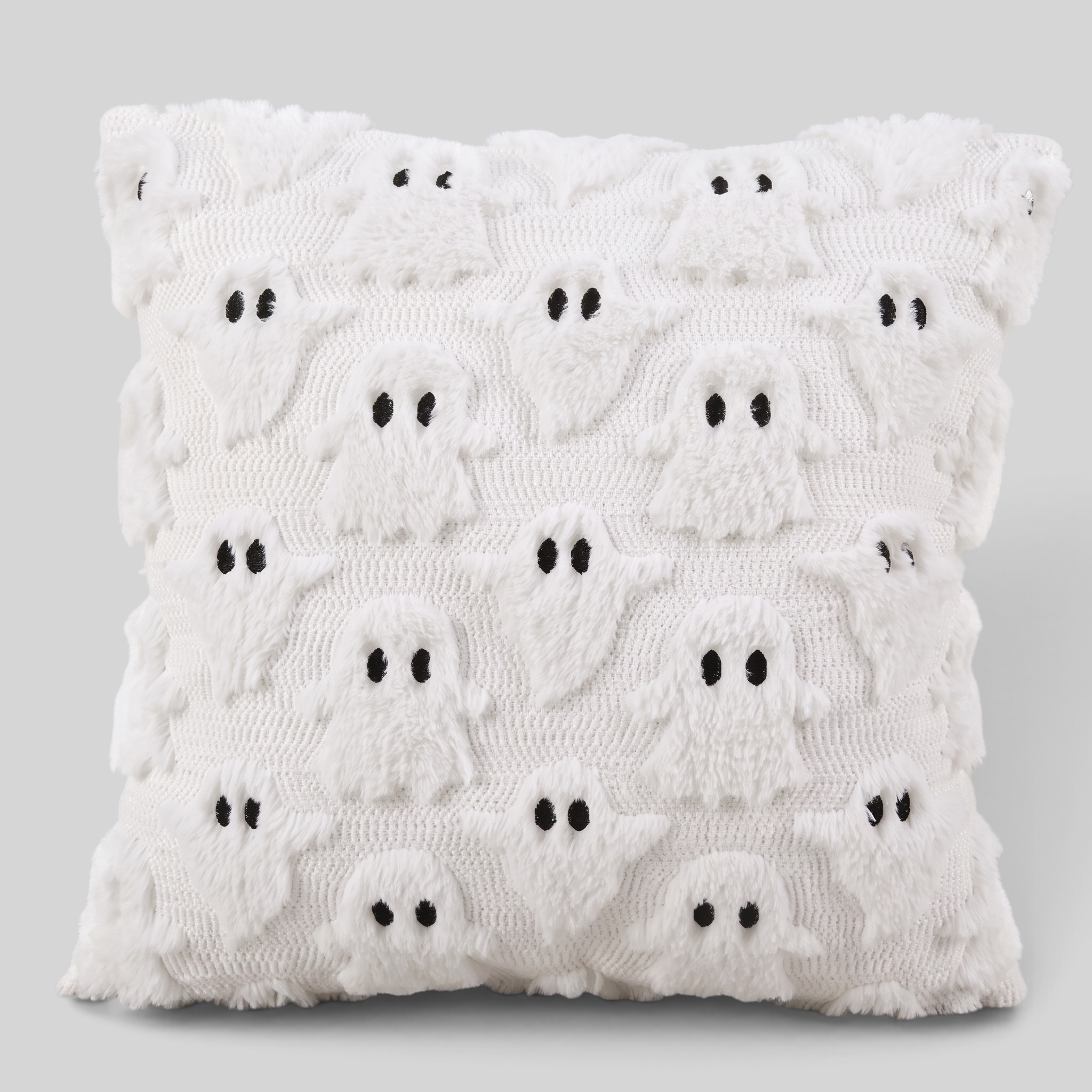 Gifts – Seasonal – Halloween : Halloween Kussenhoes met Geesten- en Pompoenmotief in Wit