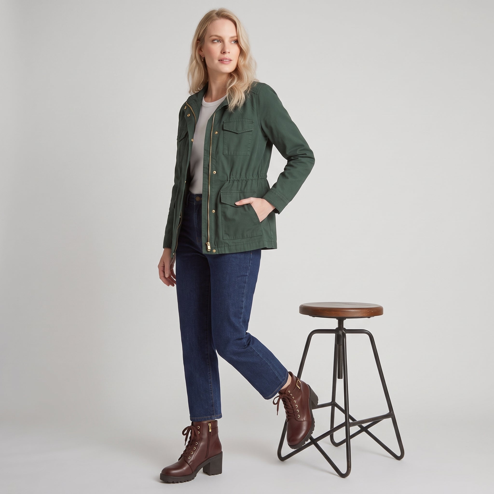 AS - Womens - Boots : Enkellaarzen Dames - Blokhak, Veters en Comfortabele Grip in