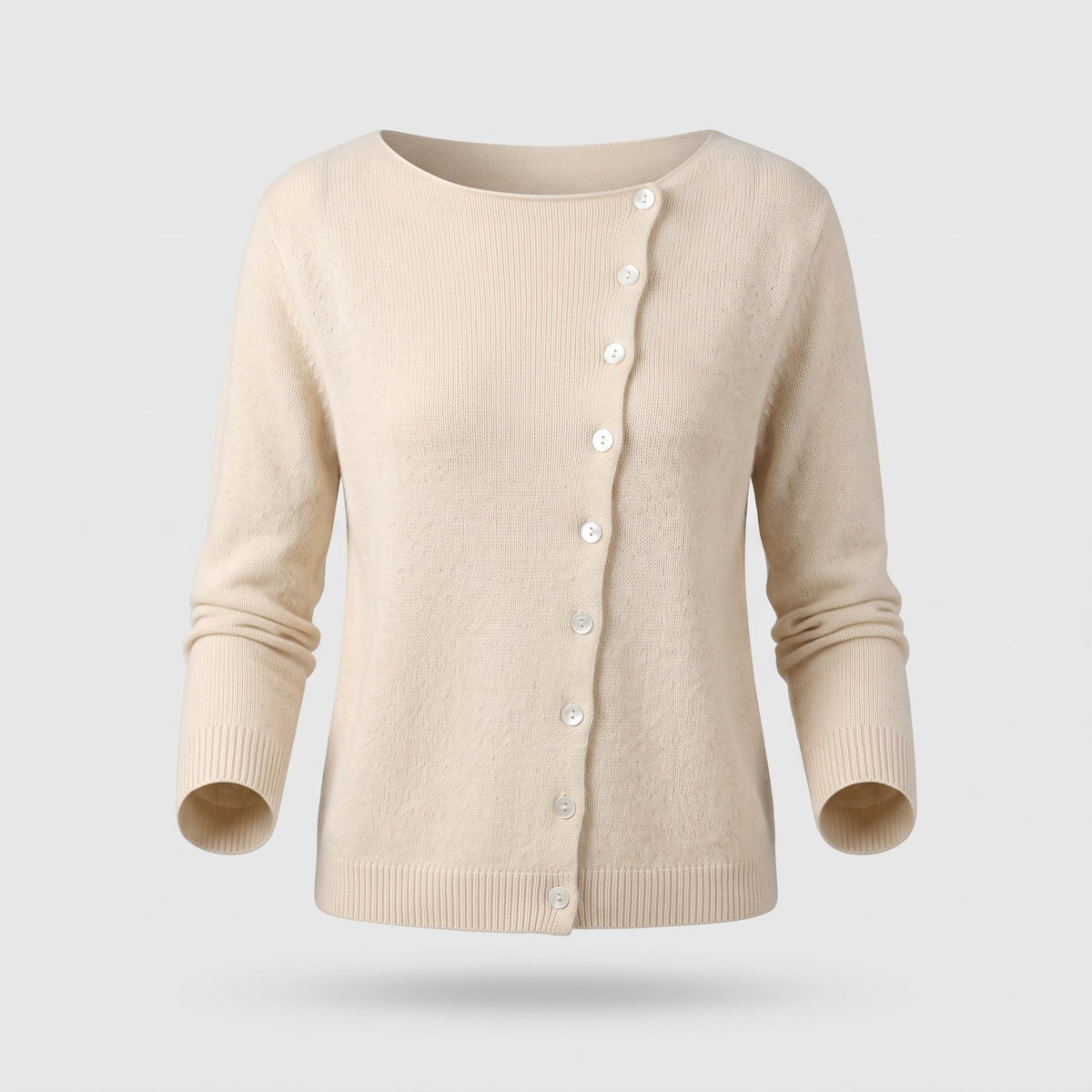 Damen eleganter Wollcardigan - Leichtes Layering-Teil