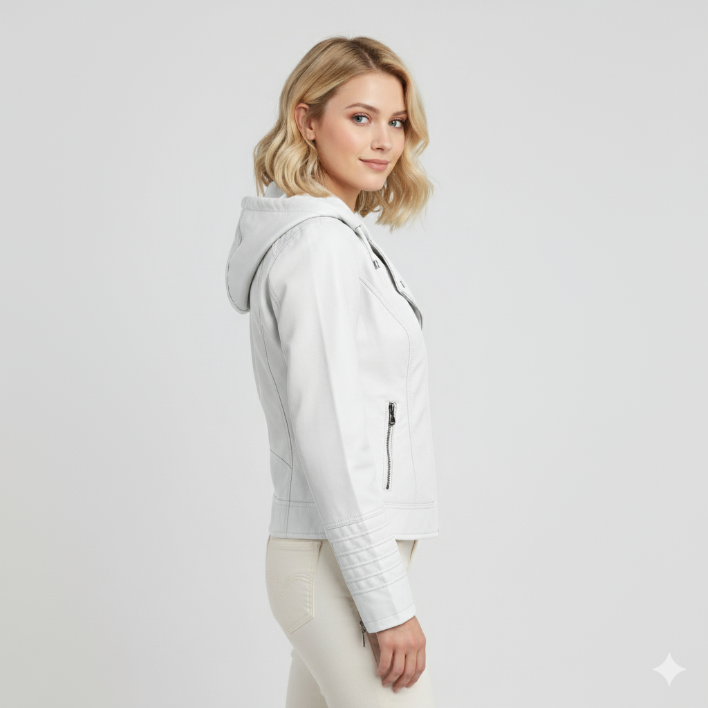Elegante Damenjacke mit Kapuze