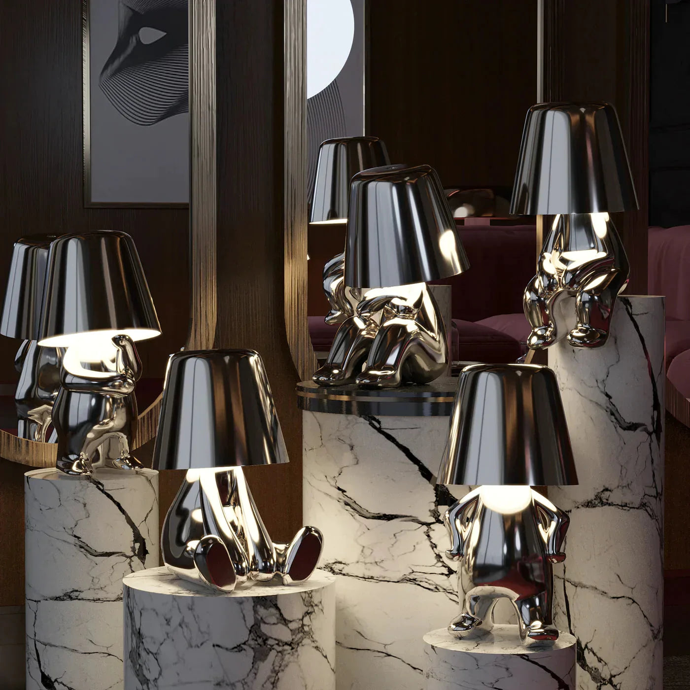 Goldene USB Tischlampe 3