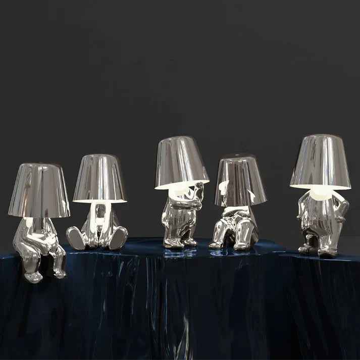 Goldene USB Tischlampe