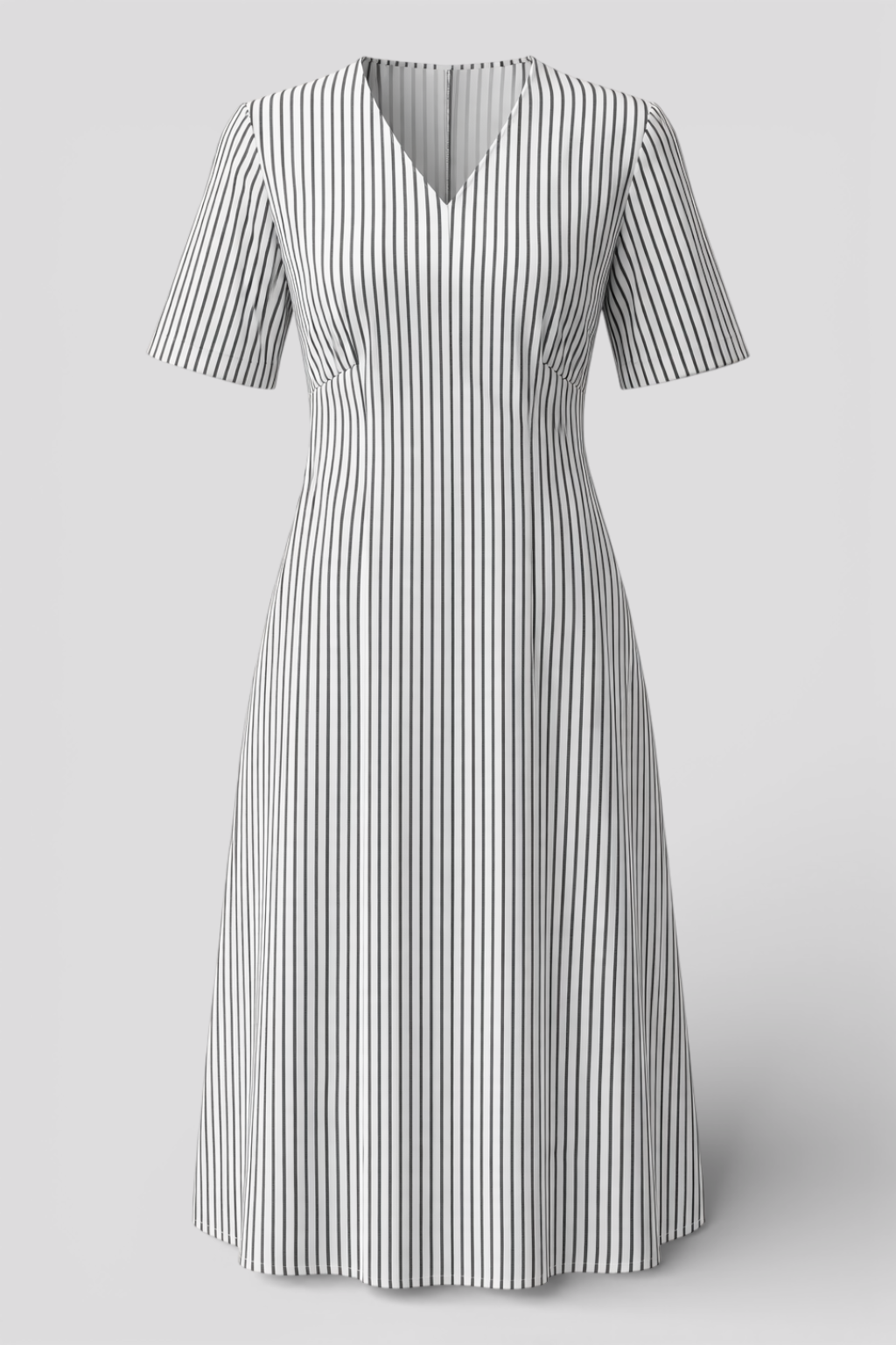 ALMA - Leichtes Kleid mit Blumenmuster in Indigo – Zeitlos & Vielseitig