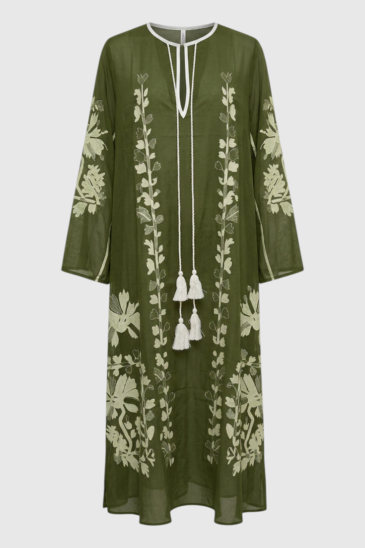Maxi-Boho-Druck-oversize-Kleid für einen bequemen und trendigen Stil