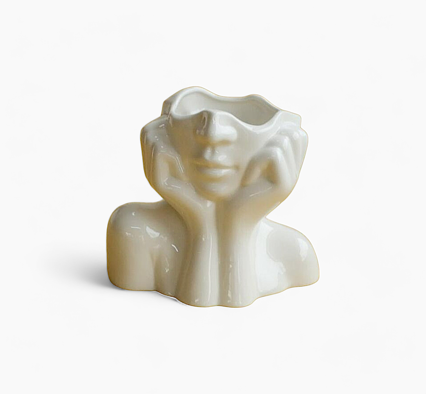 Große Weiße Keramikvase Deko für Stilvolle Akzente