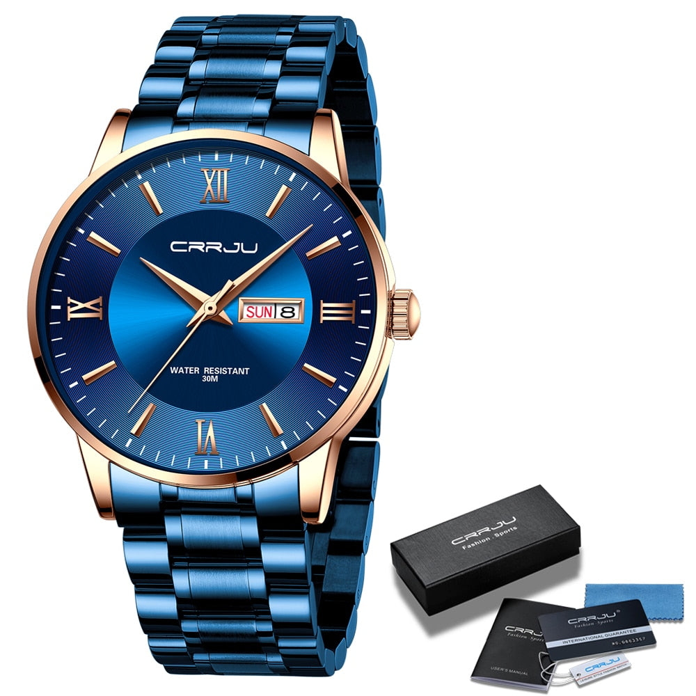Herren Sportuhr schwarz - Wasserdichter Silikon-Chronograph mit Datum und Stoppuhr