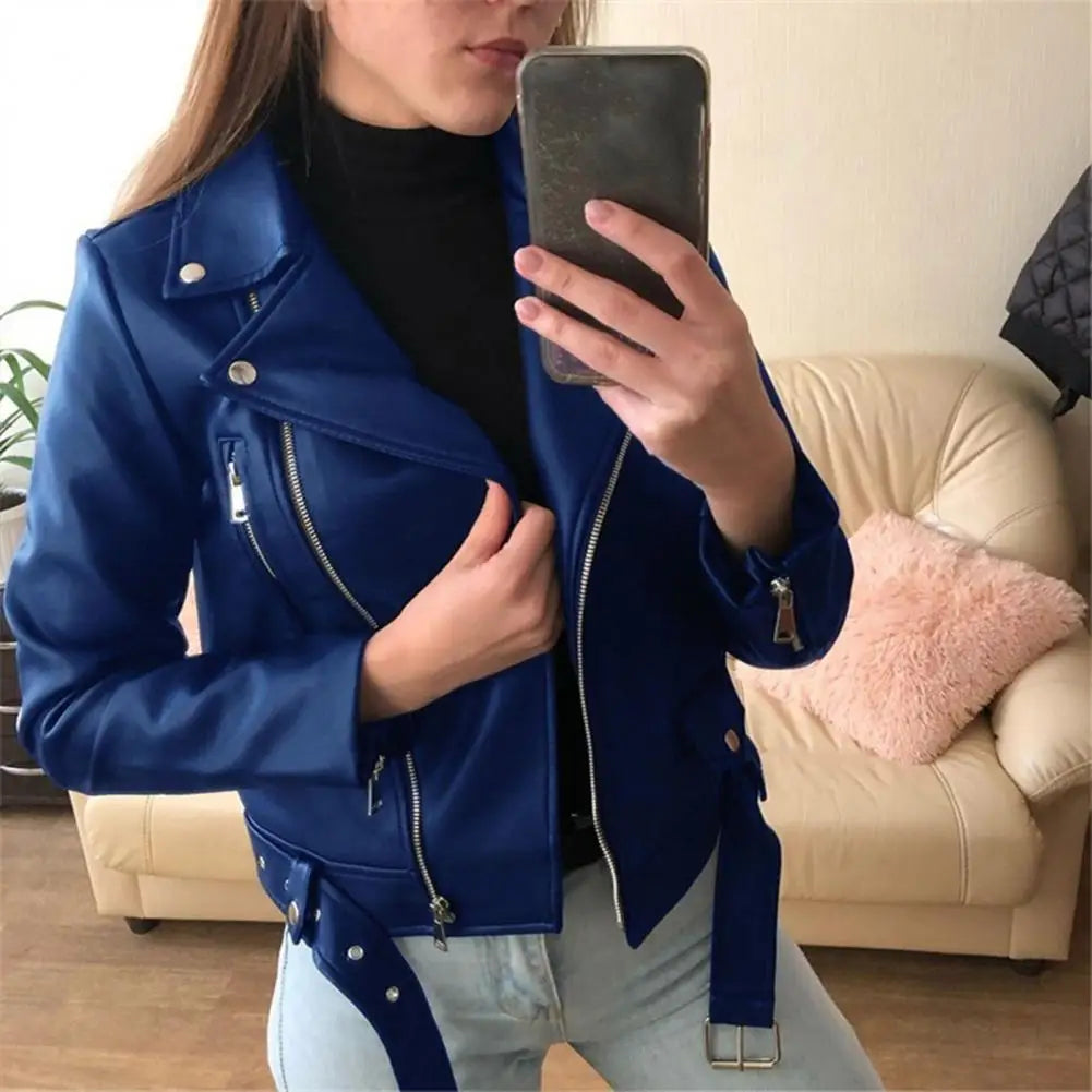 Tess – Elegante und Trendige Lederjacke für Modebewusste