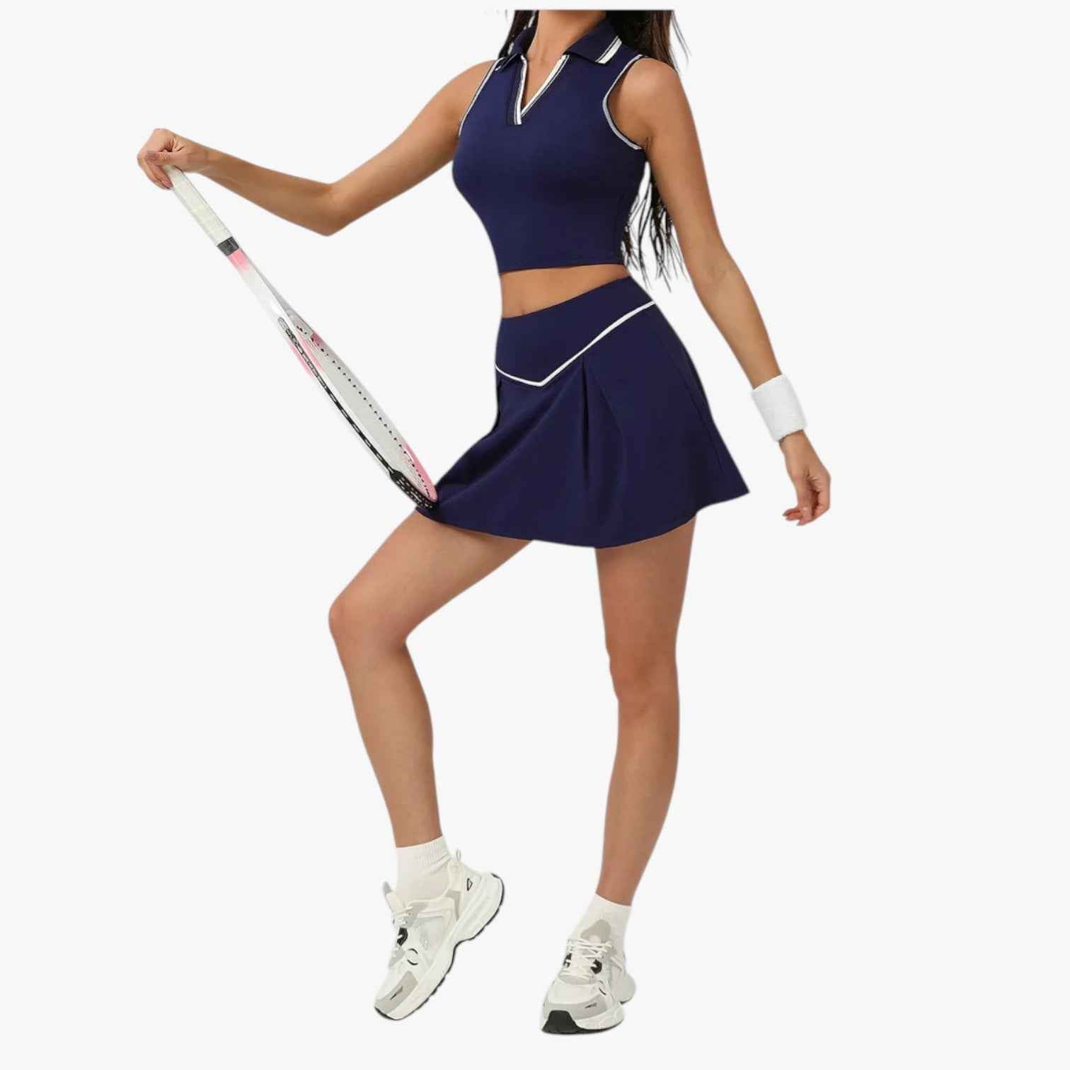 Stile e supporto - Completo da tennis da Frau in 2 pezzi mit top imbottito