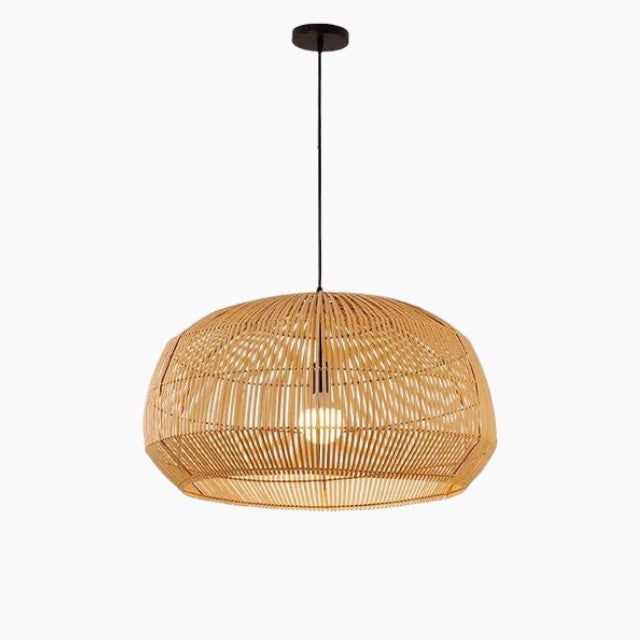 Handgefertigte Rattan-Pendelleuchte 2
