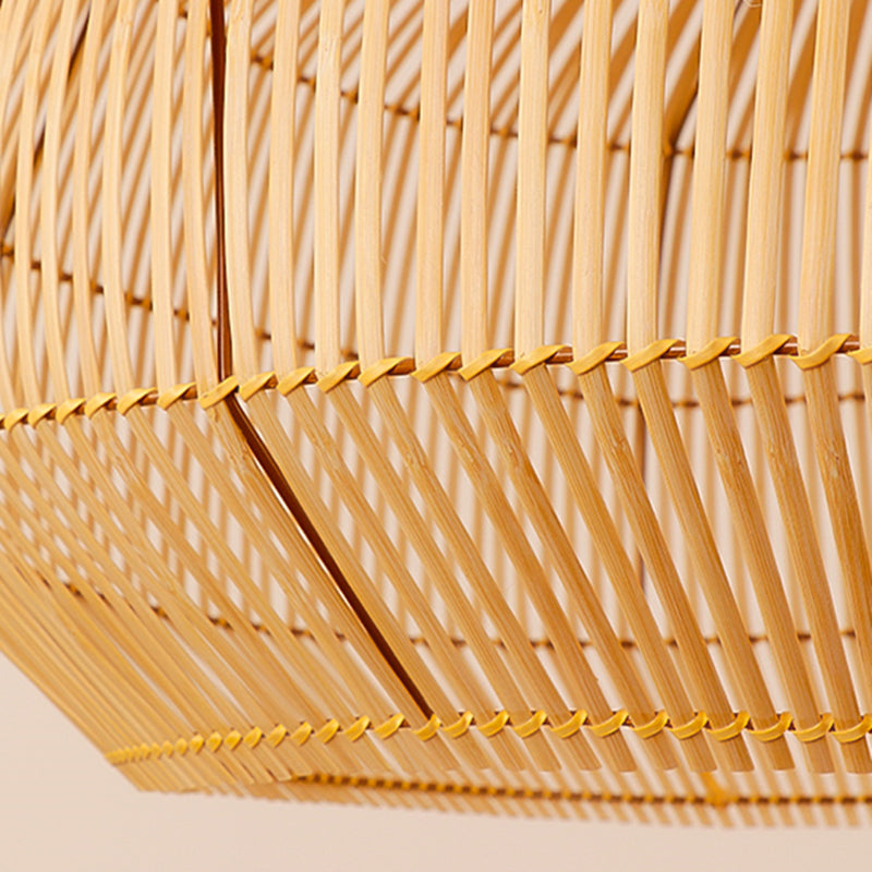 Handgefertigte Rattan-Pendelleuchte 5