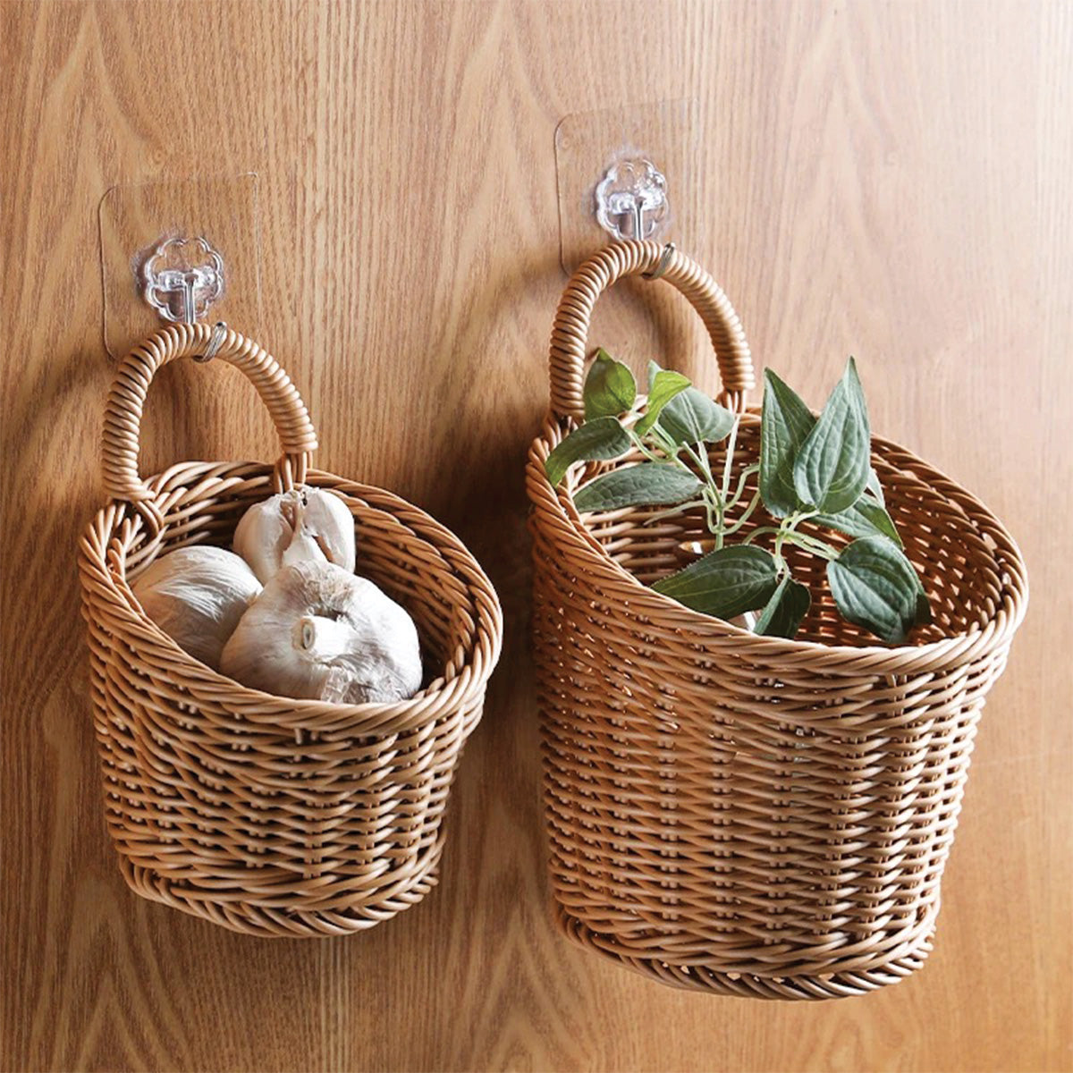 Handgefertigte hängende Weidenkörbe – Elegante und praktische handgemachte Aufbewahrung
