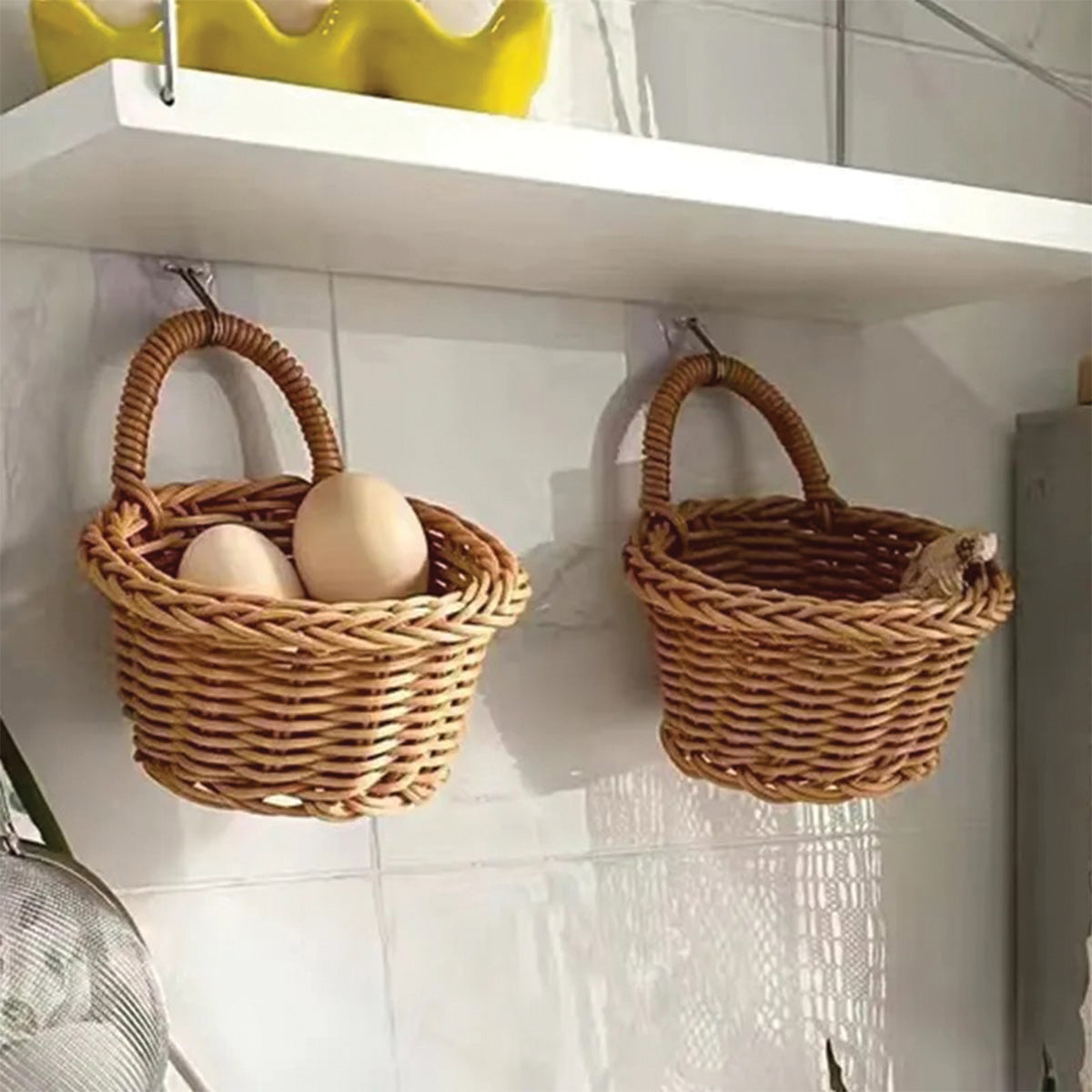 Handgefertigte hängende Weidenkörbe – Elegante und praktische handgemachte Aufbewahrung