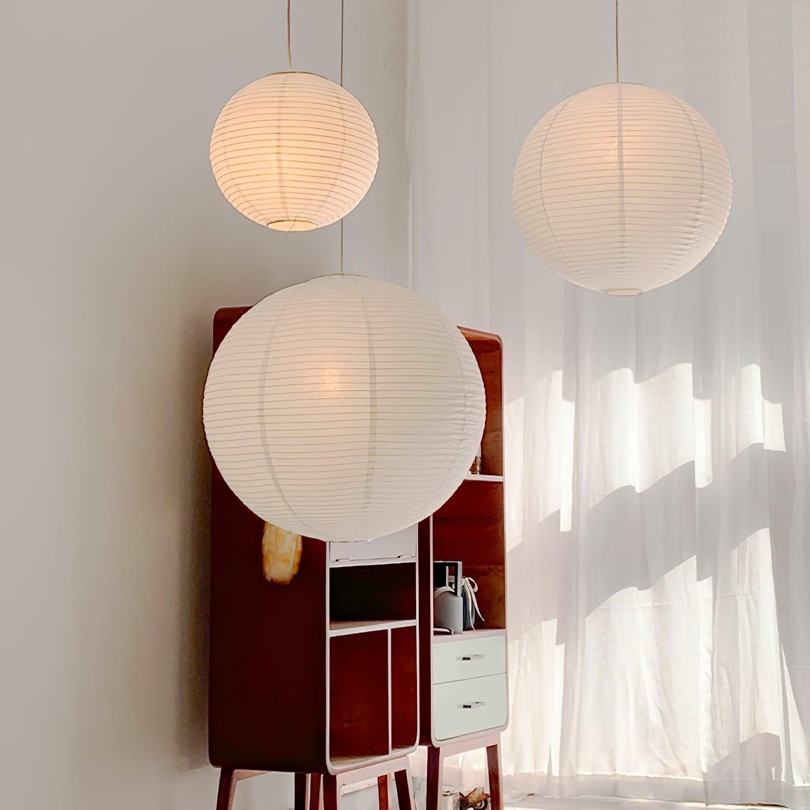 Hängelampe aus Rispapier für elegantes Ambiente 5